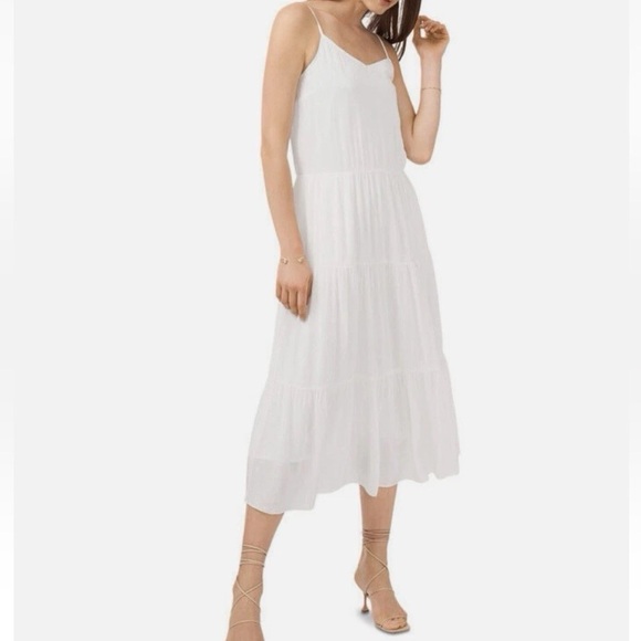 J.Crew Women Maxi Dress Small Tiered Pintuck Tie Back Wedding Preppy Occasion - Picture 16 of 16
